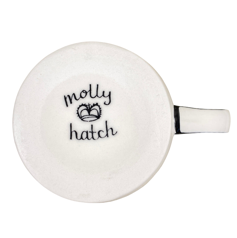 "M" Monogram Initial Molly Hatch Mug Anthropologie