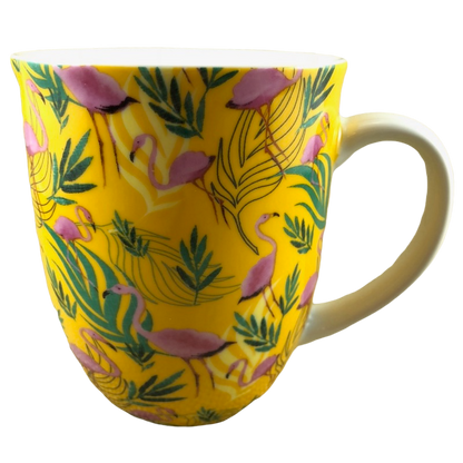 Pink Flamingos & Leaves Mug Creative Tops LTD