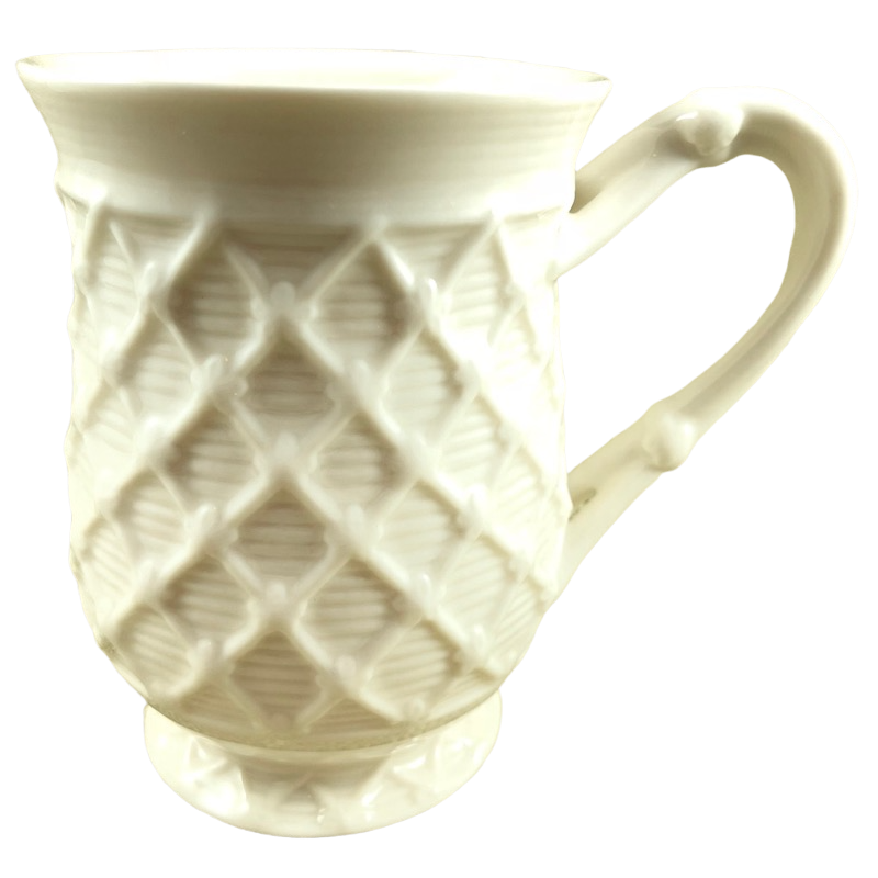 Victorian Bird Embossed Lattice Gracie China Mug Coastline Imports