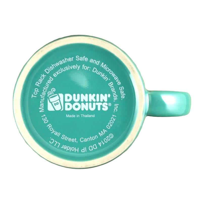 Dunkin' Donuts Circular Logo Pearlescent Lustre Green Mug