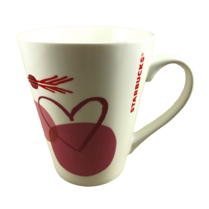 Pink Arrow and Red Heart Mug Starbucks