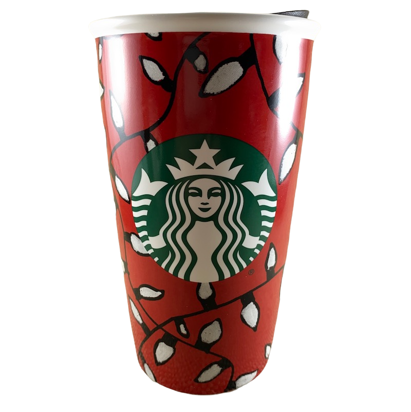 Christmas Lights & Siren 12oz Tumbler 2016 Starbucks