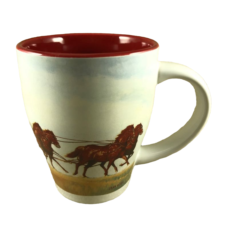 Wells Fargo & Company Stagecoach Being Pulled By Horses Mug