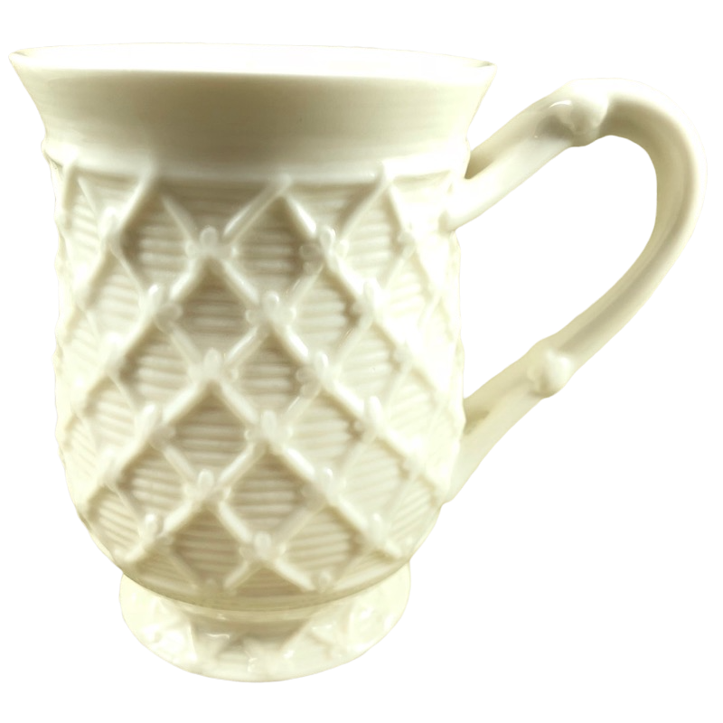 Victorian Bird Embossed Lattice Gracie China Mug Coastline Imports