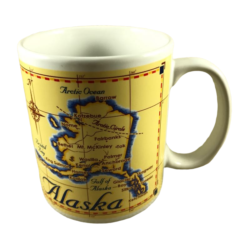 Alaska Map Mug Arctic Circle Enterprises