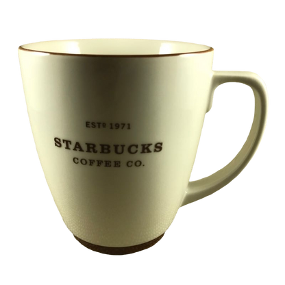 Starbucks Coffee Co. ESTD 1971 With Brown Trim Mug