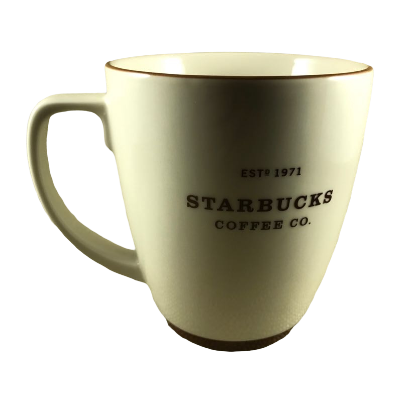 Starbucks Coffee Co. ESTD 1971 With Brown Trim Mug