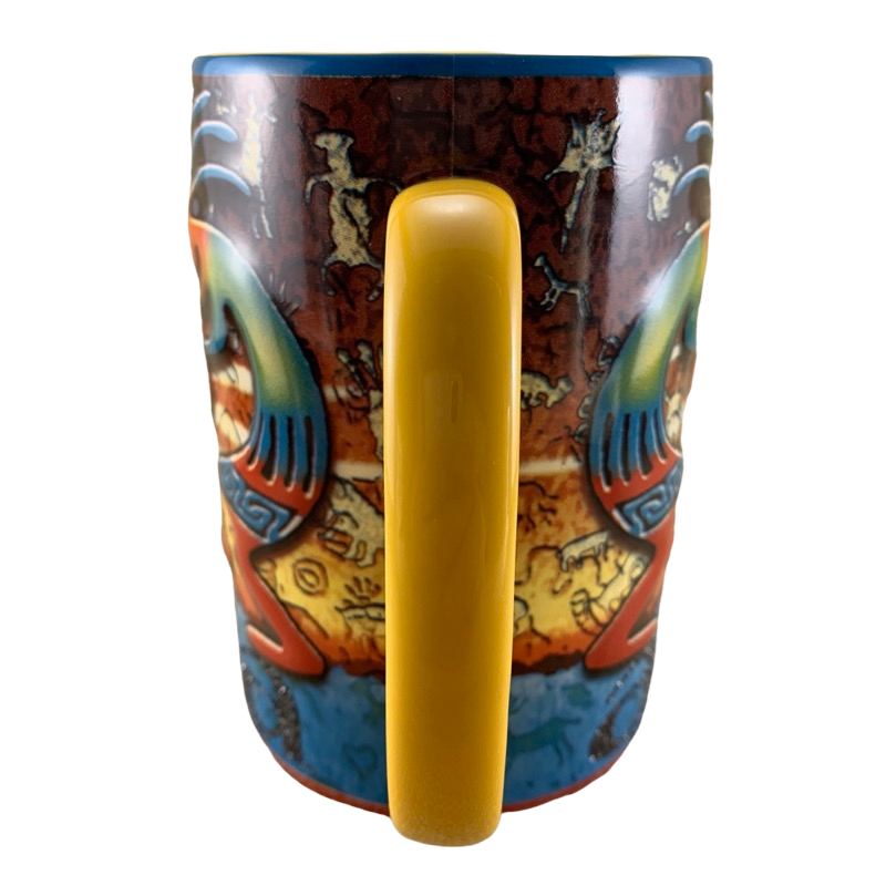 Arizona Embossed Colorful Kokopelli Oversized Mug