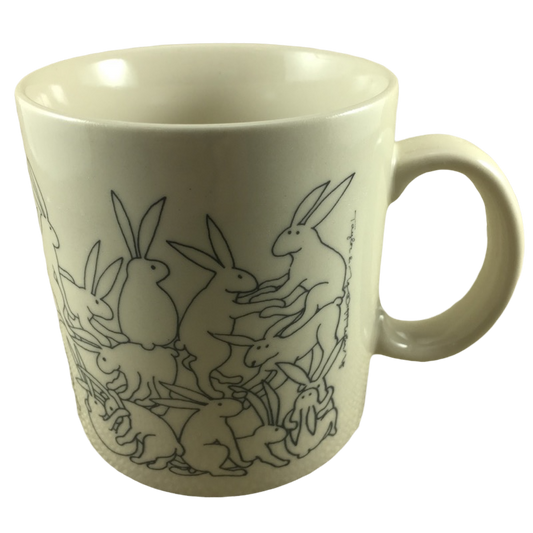 Rabbits Naughty Orgy Beige Mug Taylor & Ng
