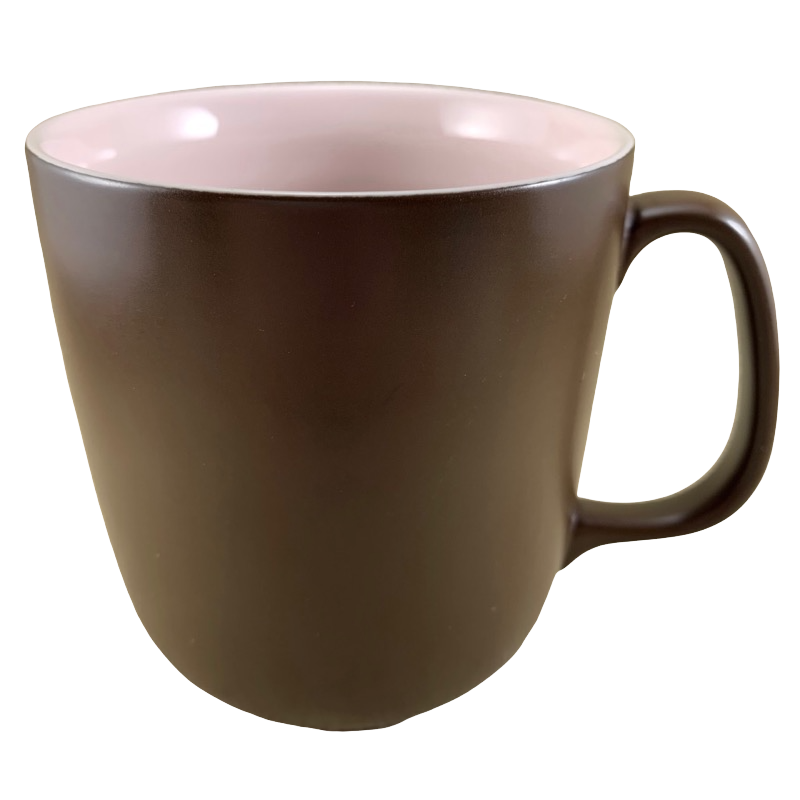 Brown Exterior With Pink Ribbed Interior Mug Starbucks