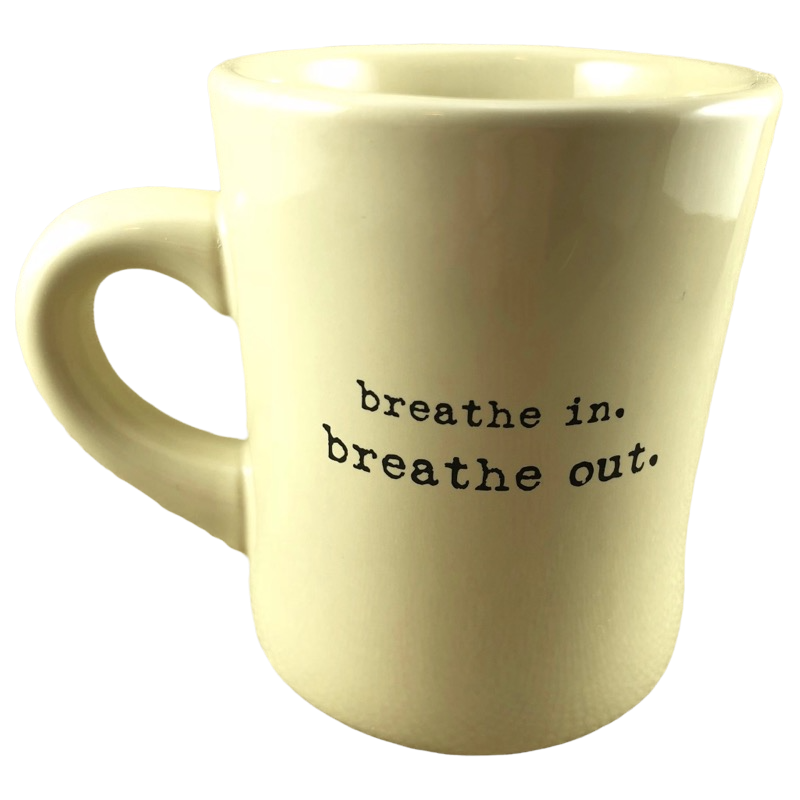 Breathe In Breathe Out Mug Natural Life