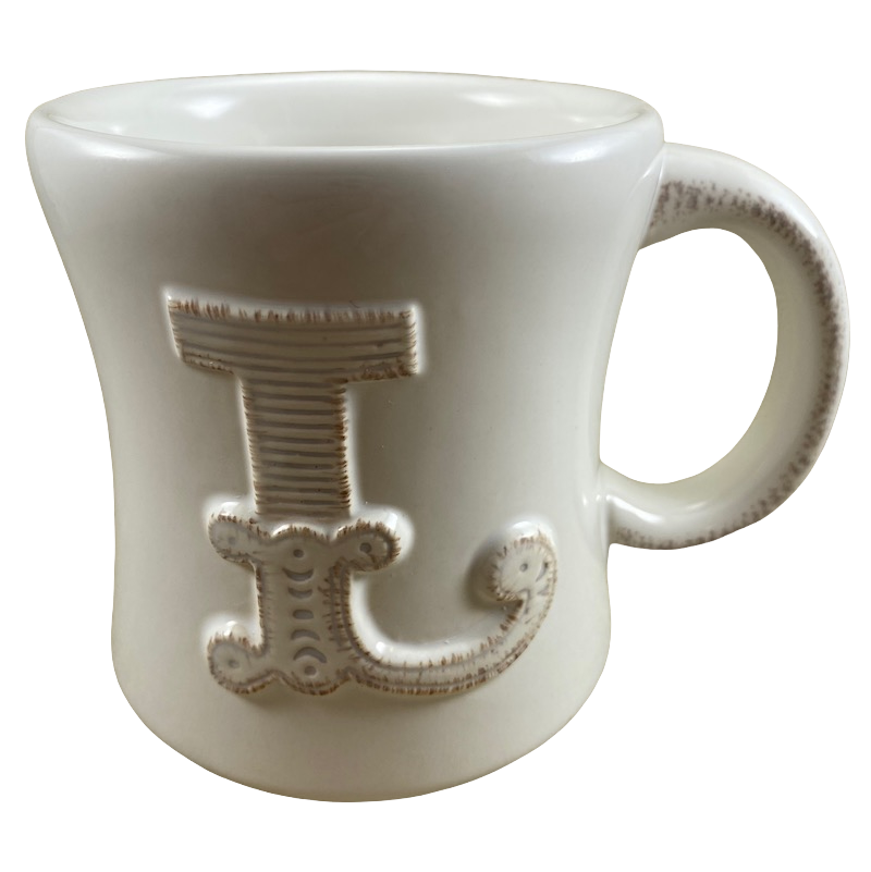 Stephen Carter Letter "L" Embossed Monogram Initial Mug Hallmark