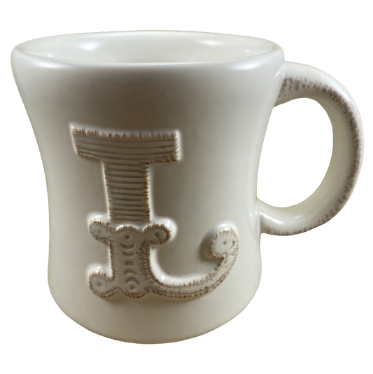 Stephen Carter Letter "L" Embossed Monogram Initial Mug Hallmark