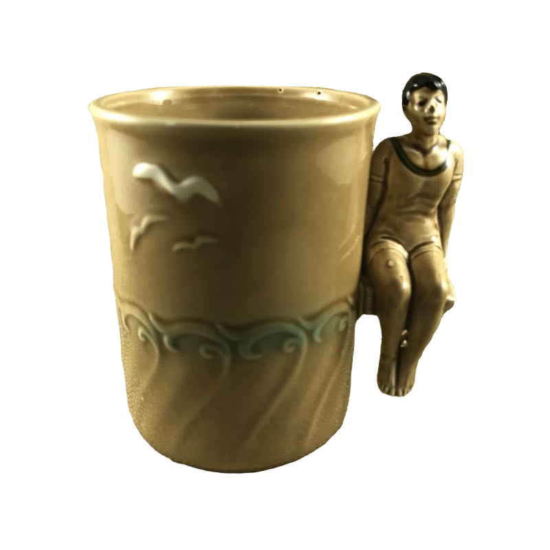 Figural Man On A Ledge Mug Enesco