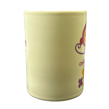 Chi Chai Monchan Pink Monkey Bird Flowers Mug Sanrio