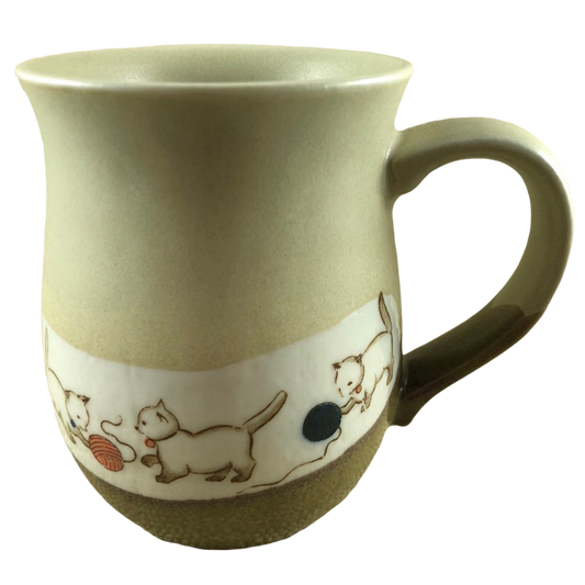 Kittens Playing With Balls Of Yarn Tankard Mug Otagiri