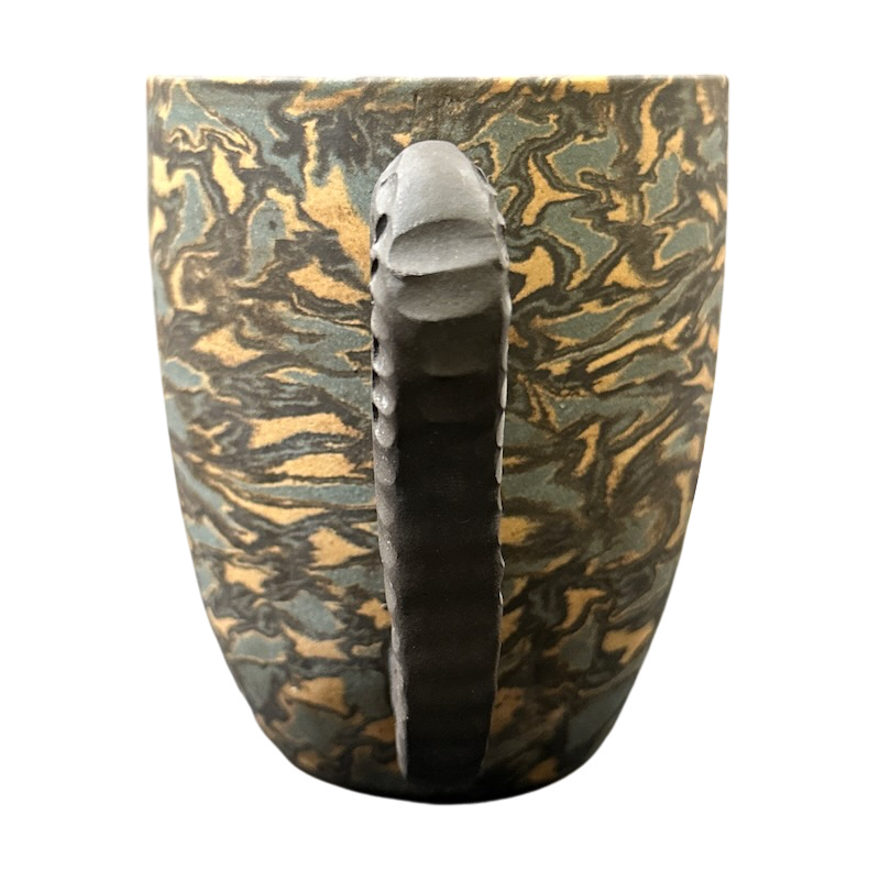TrYeh Yixing Ware Handmade Seahorse Handle Mug