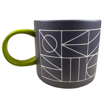 Reserve Art Deco 12oz Matte Gray Finish Mug 2015 Starbucks