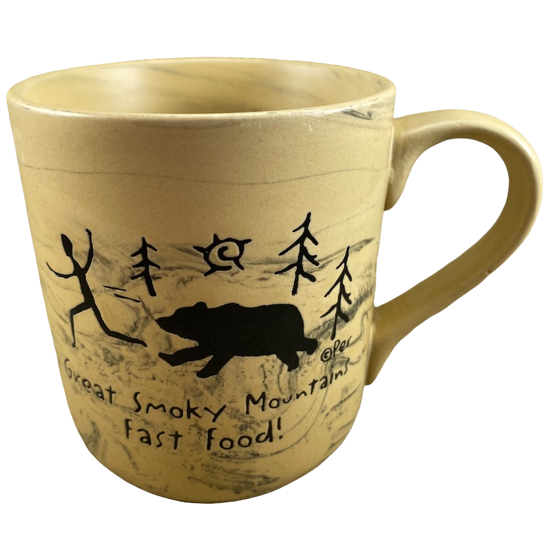 Great Smoky Mountains Fast Food Etched Marble Mug