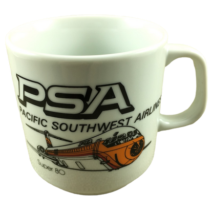 Pacific Southwest Airlines Super 80 AIrplane Mug