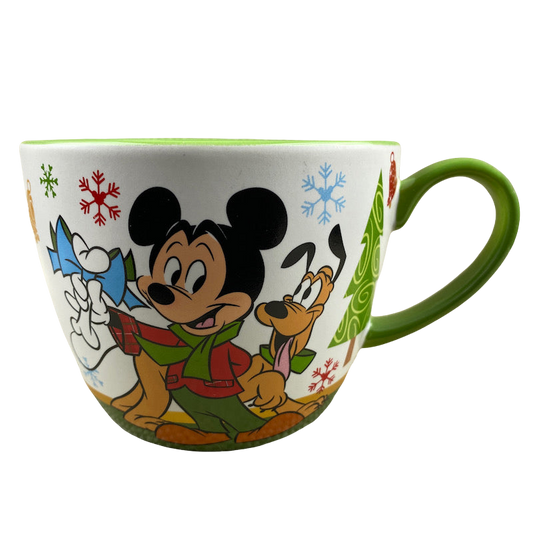 Mickey Mouse Minnie Mouse Pluto Christmas Mug Disney Store