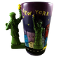New York Skyline And Taxis Embossed With Statue Of Liberty 3D Handle Mug City Merchandise