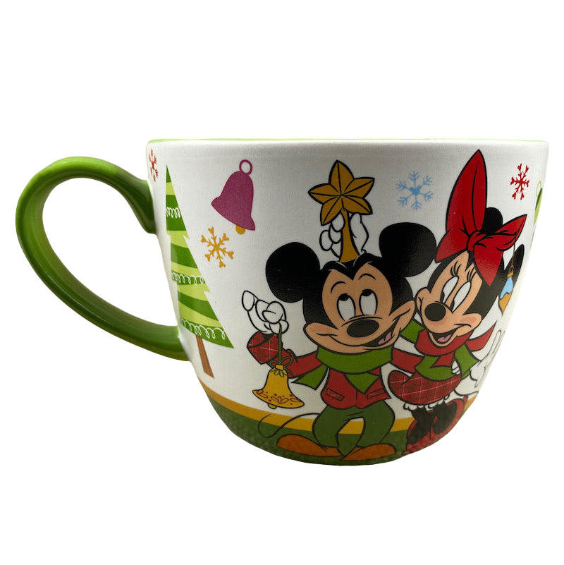 Disney Mickey and Minnie Mouse Christmas Mugs Coffee Cups Kitchen Accessories | Cute Ceramic Festive Housewarming Gifts for Men and Women and Kids 