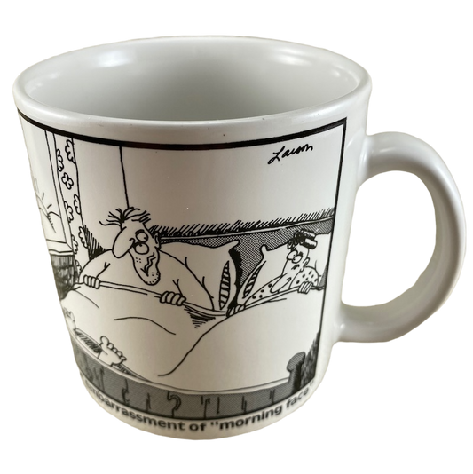 The Far Side The Embarrassment Of Morning Face Mug OZ
