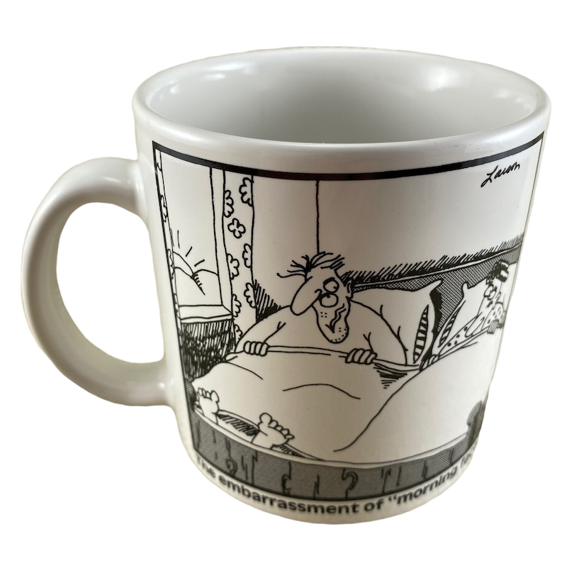 The Far Side The Embarrassment Of Morning Face Mug OZ