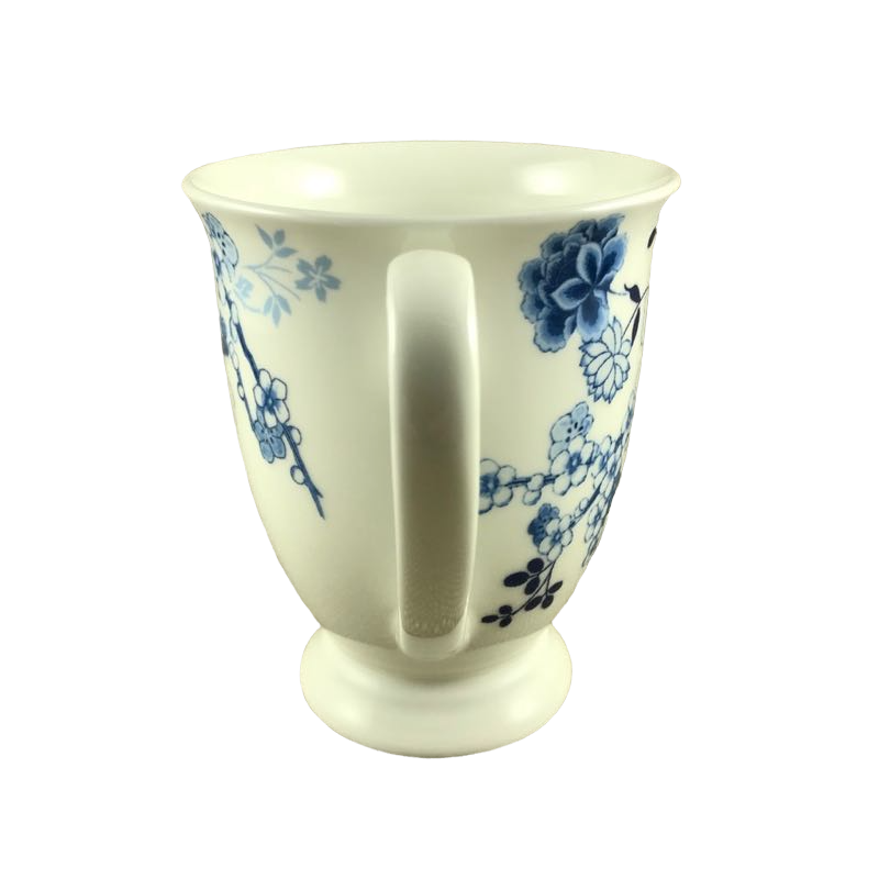 Stechcol Gracie Bone China Floral Pedestal Mug Coastline Imports