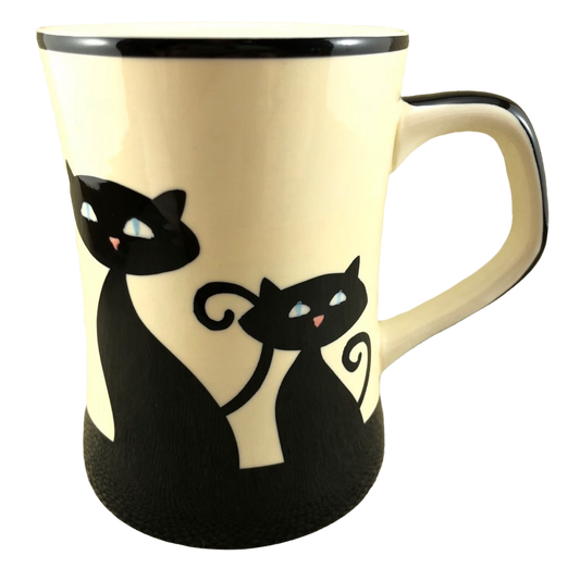 Black Cats & Paw Prints Mug Hues N Brews