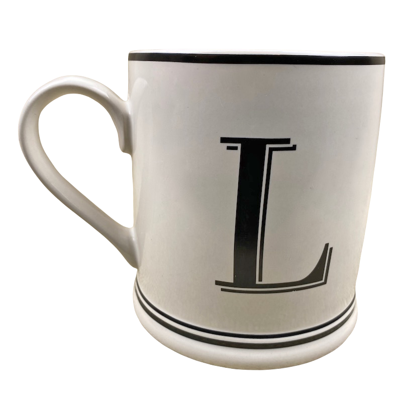 Sur La Table Letter "L" Monogram Initial Mug Sur La Table