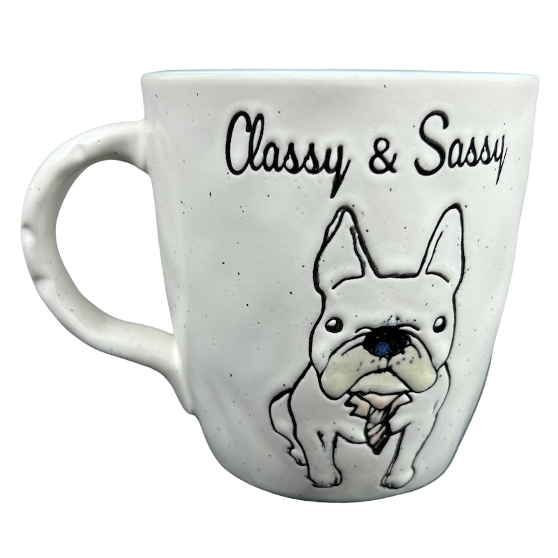 Classy & Sassy French Bulldog Wearing A Tie I Love It Mug Spectrum Designz