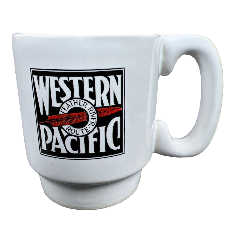 Western Pacific Feather River Route Mug Chemin De Fer Industries