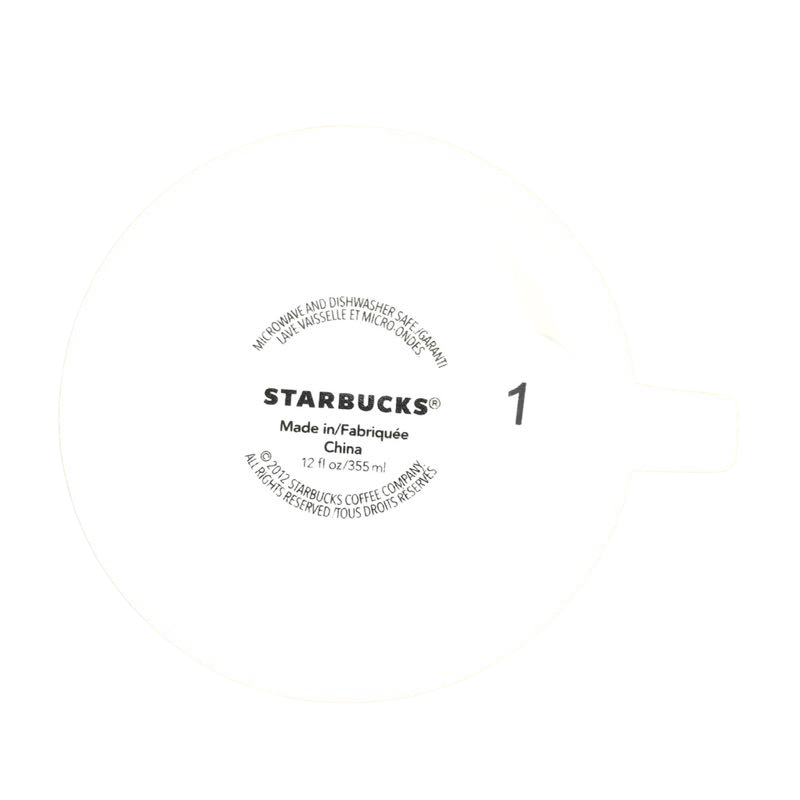 Gold Letters Logo 12oz Mug 2012 Starbucks