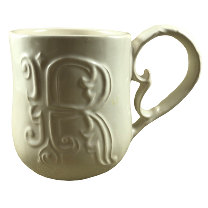 A-Z Letter "R" Monogram Initial Mug Pottery Barn