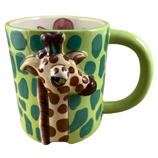 Giraffe 3d Embossed Mug Blue Sky