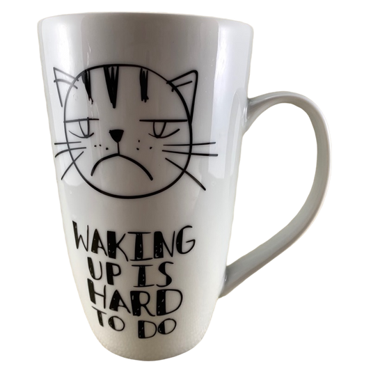 Waking Up Is Hard To Do Cat & Dog Tall Mug Now Designs