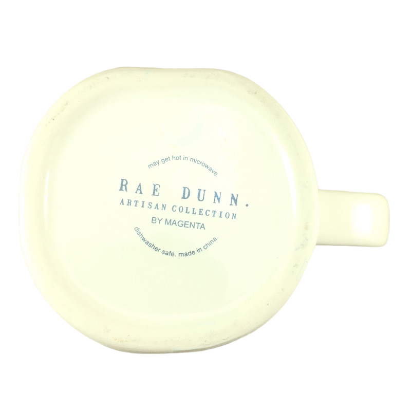 Rae Dunn Artisan Collection ZEN Mug White Inside Magenta