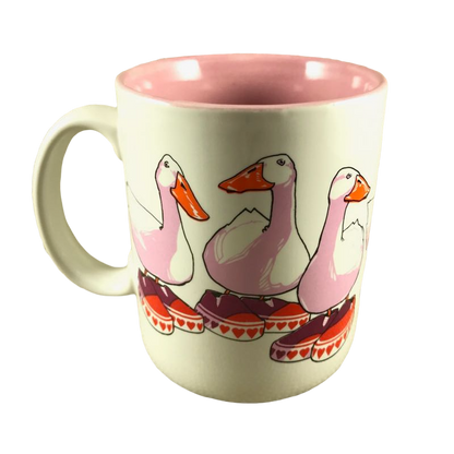 Geese Wearing Shoes With Hearts Mug Small World Greetings