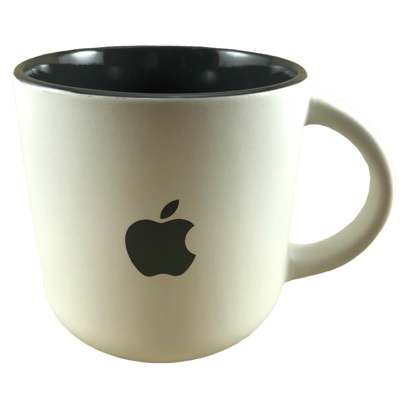 Apple Computers Gray Logo And Interior Mug