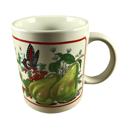 Butterflies, Berries, And Pears Mug Allied Design