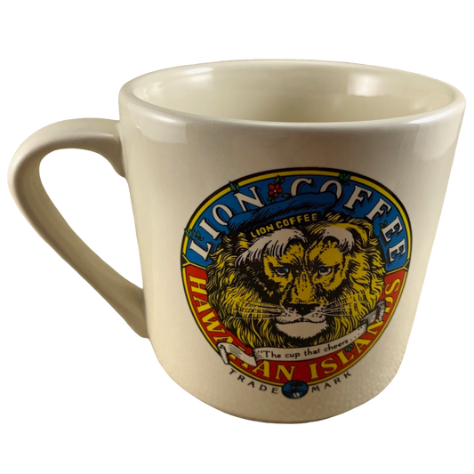 Lion Coffee Hawaiian Islands Cheese Burger Paradise Maui Waikiki Mug