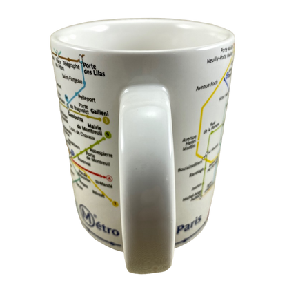 Paris Metro Transit System Map Mug