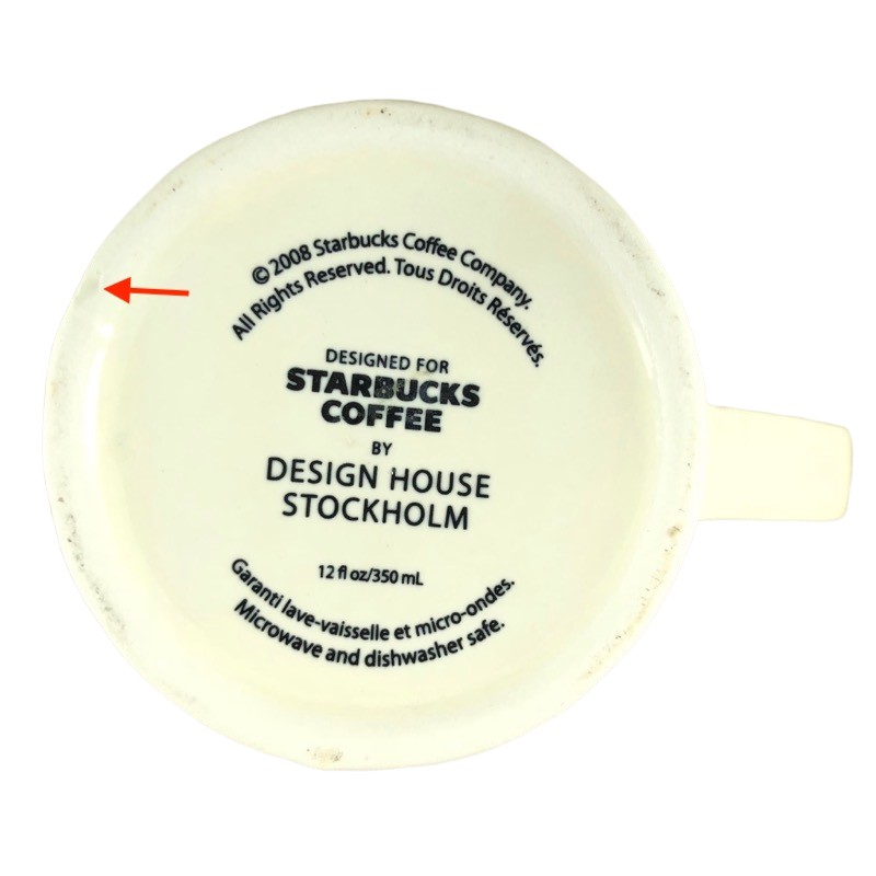 Design House Stockholm White Dimpled 12oz Mug Starbucks