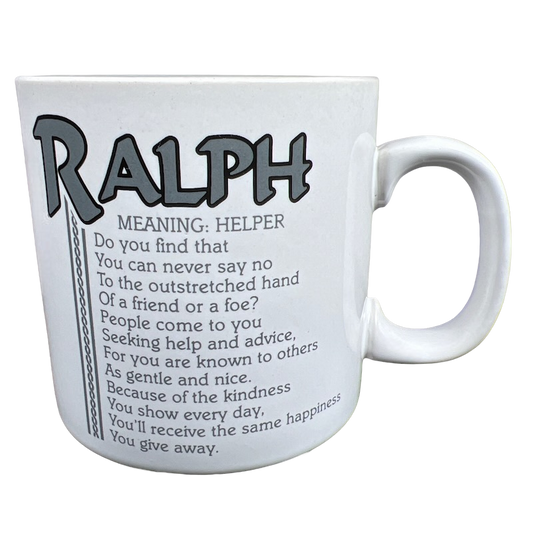 RALPH Poetry Name Gray Interior Mug Papel