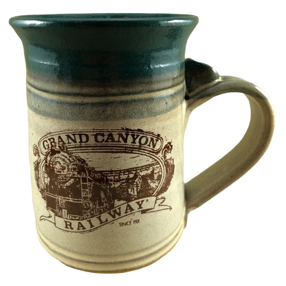 Grand Canyon Railway Wheel Thrown Pottery Mug
