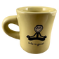 Life is Good Yoga Yellow Mug