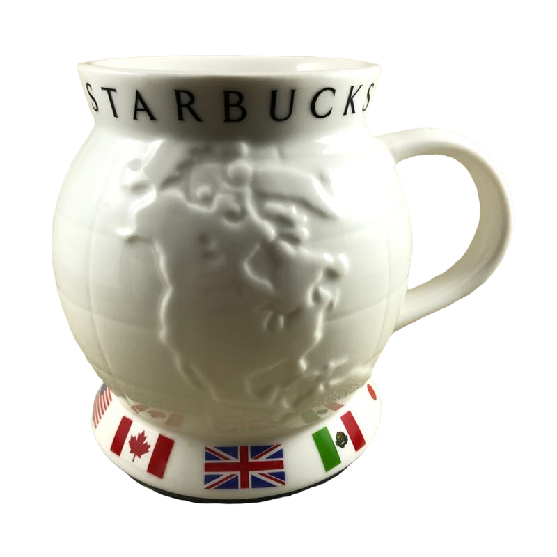 Embossed World Globe Mug Starbucks