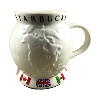 Embossed World Globe Mug Starbucks